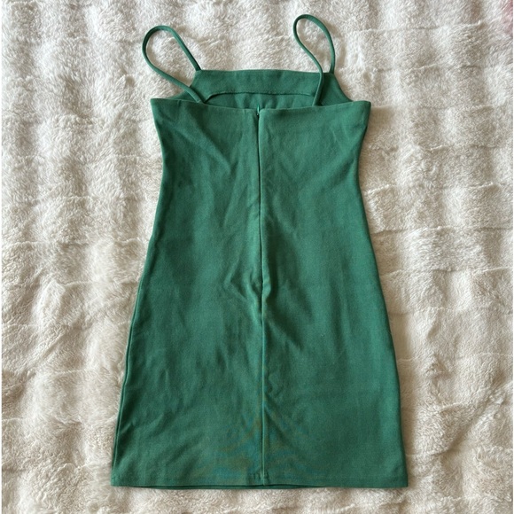 Oak + Fort green mini dress - Picture 3 of 4